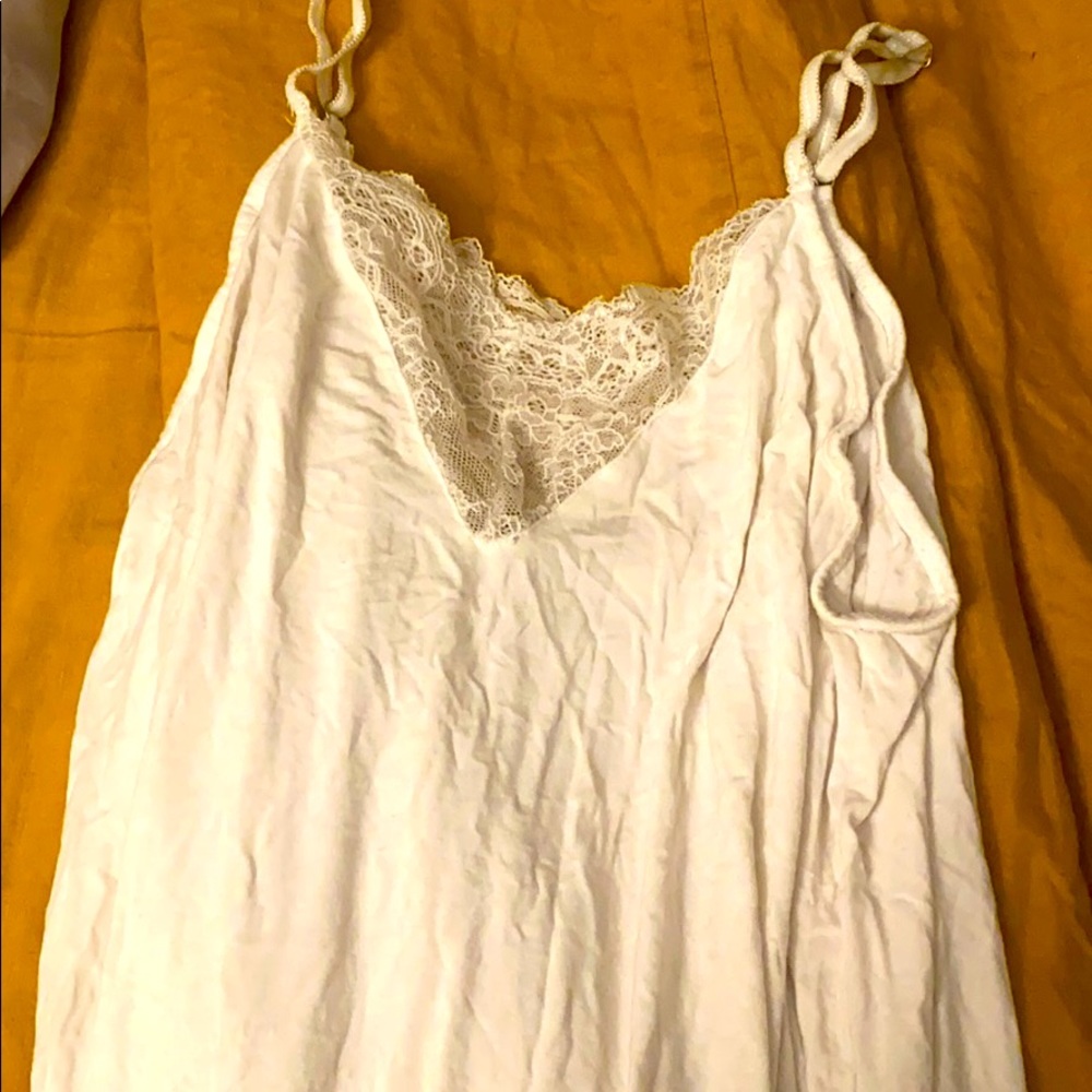 White Lace Tank Top